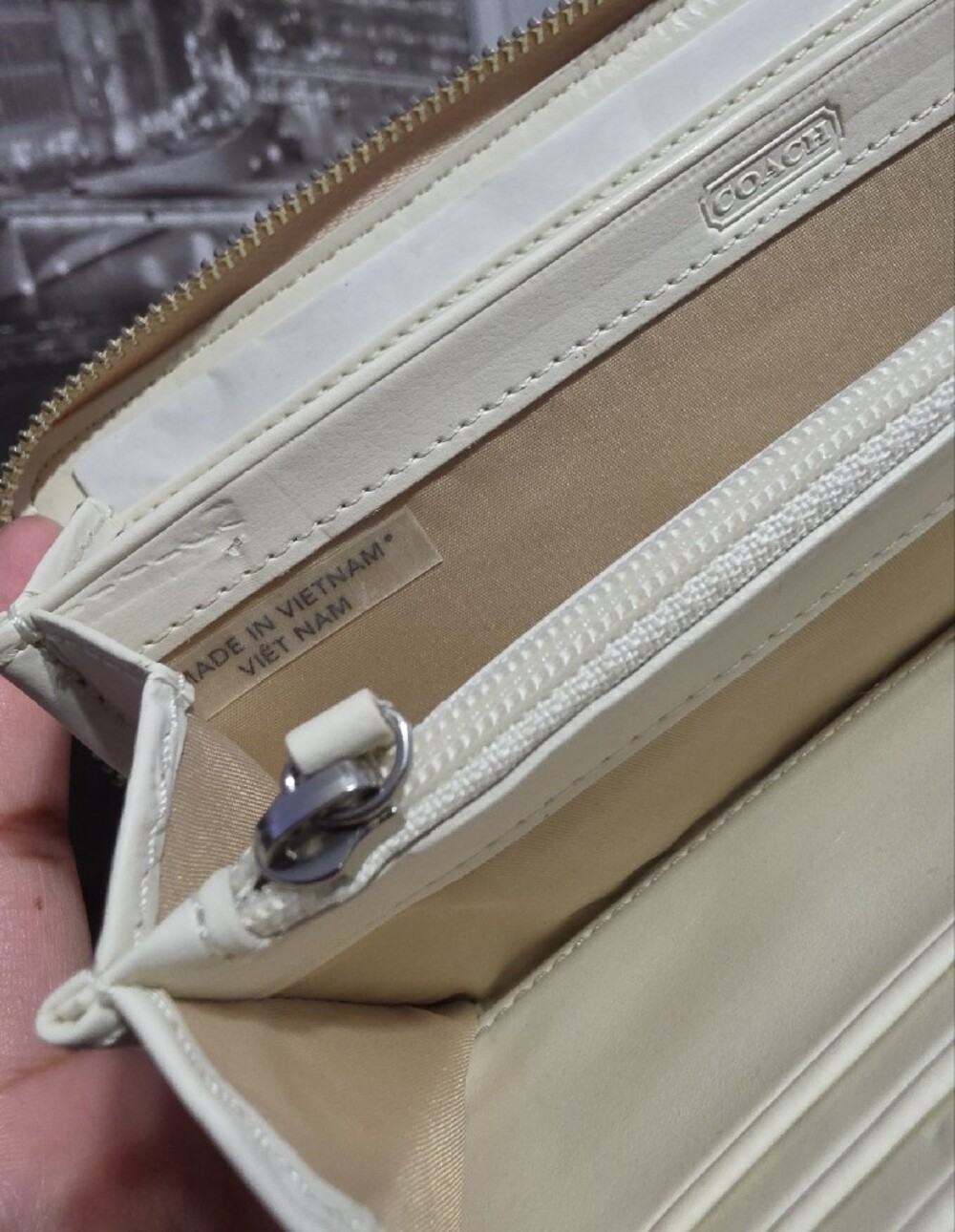 Coach Patchwork Zip Wallet - Picture 10 of 15
